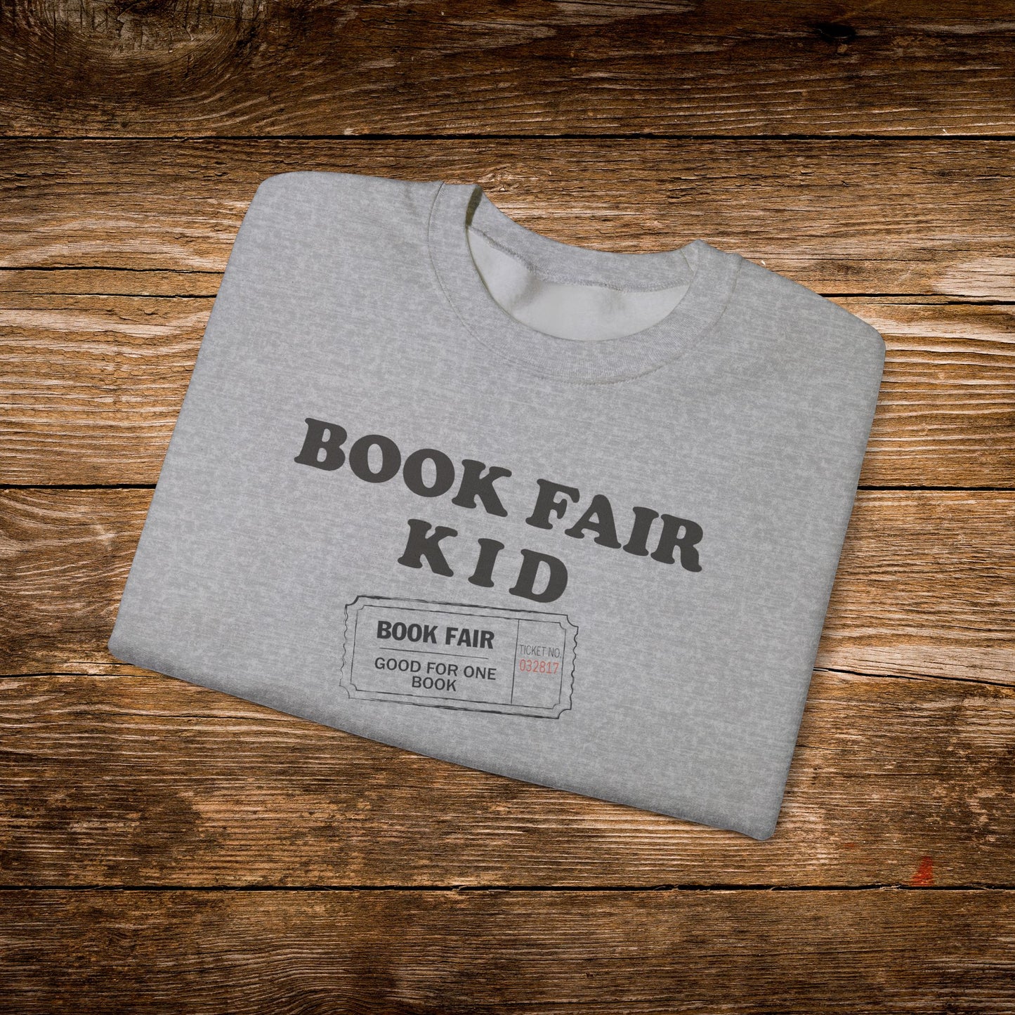 Book Fair Kid Sweatshirt | Vintage Reader Crewneck