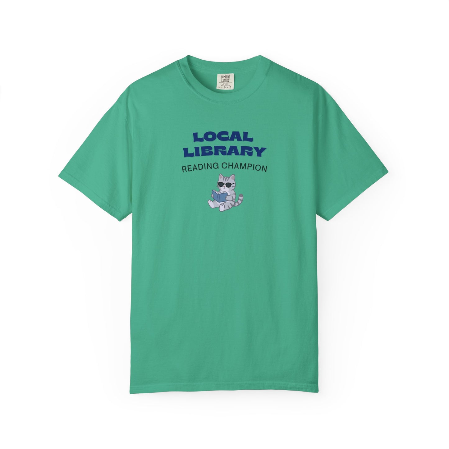 Local Library Reading Champion Shirt | Cool Cat Bookish Tee