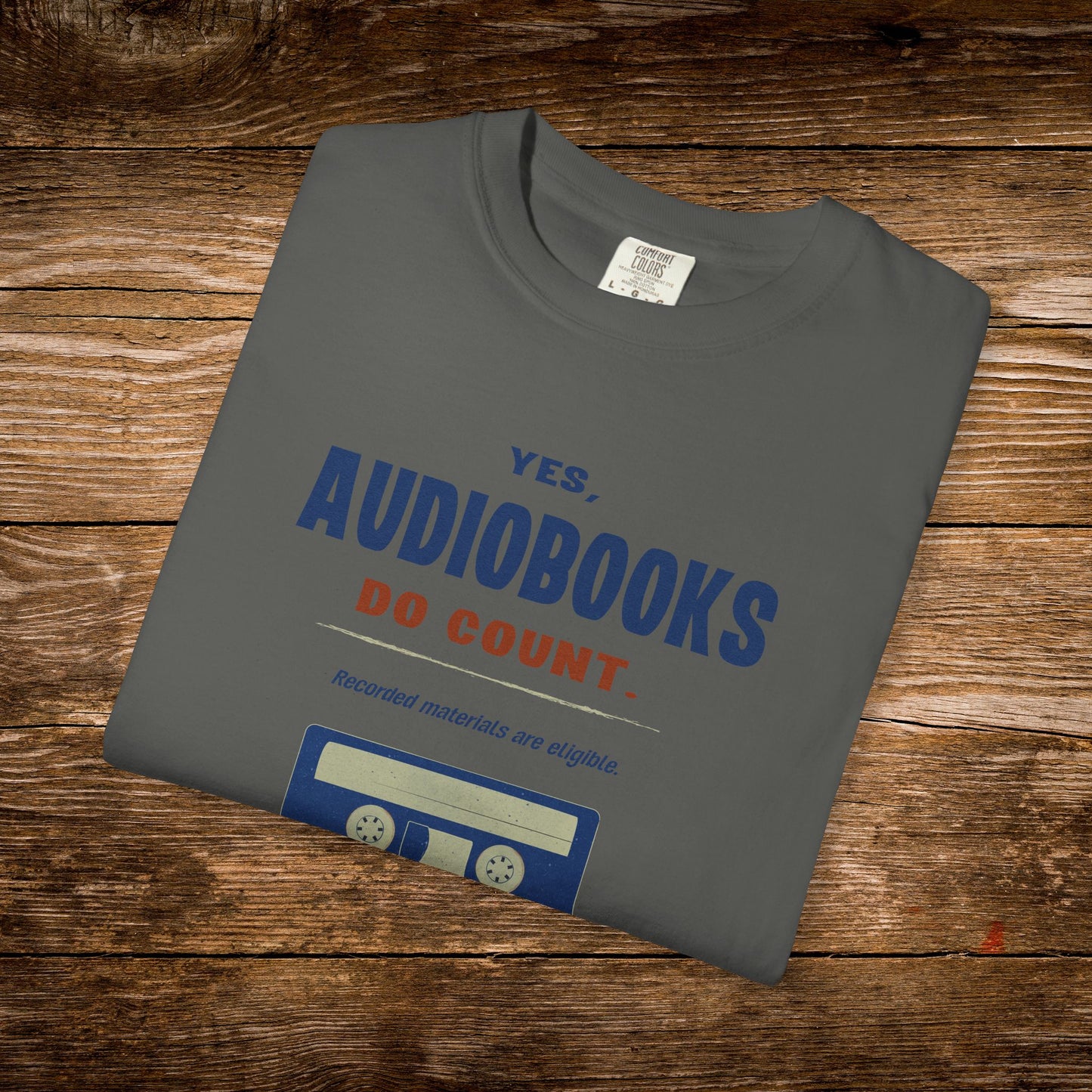 Yes, Audiobooks Count Shirt | Retro Audiobook Reader Tee
