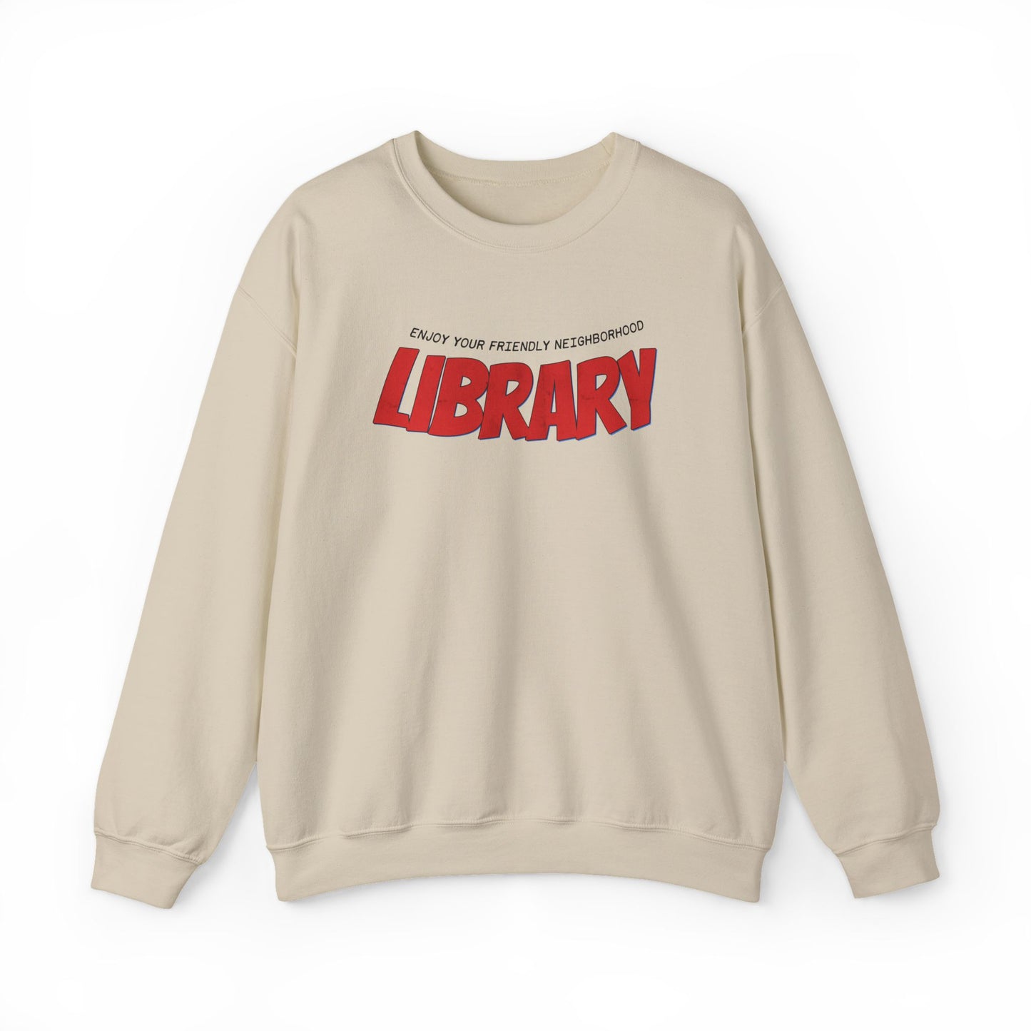 Friendly Neighborhood Library Sweatshirt | Retro Library Crewneck