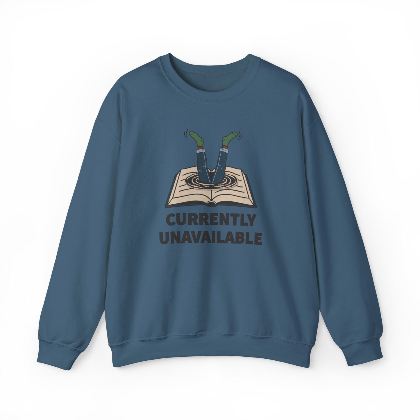 Currently Unavailable Sweatshirt | Funny Reading Crewneck
