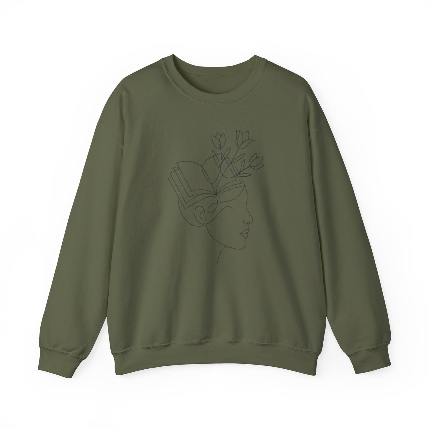 Mind in Bloom Sweatshirt | Literary Floral Reader Crewneck