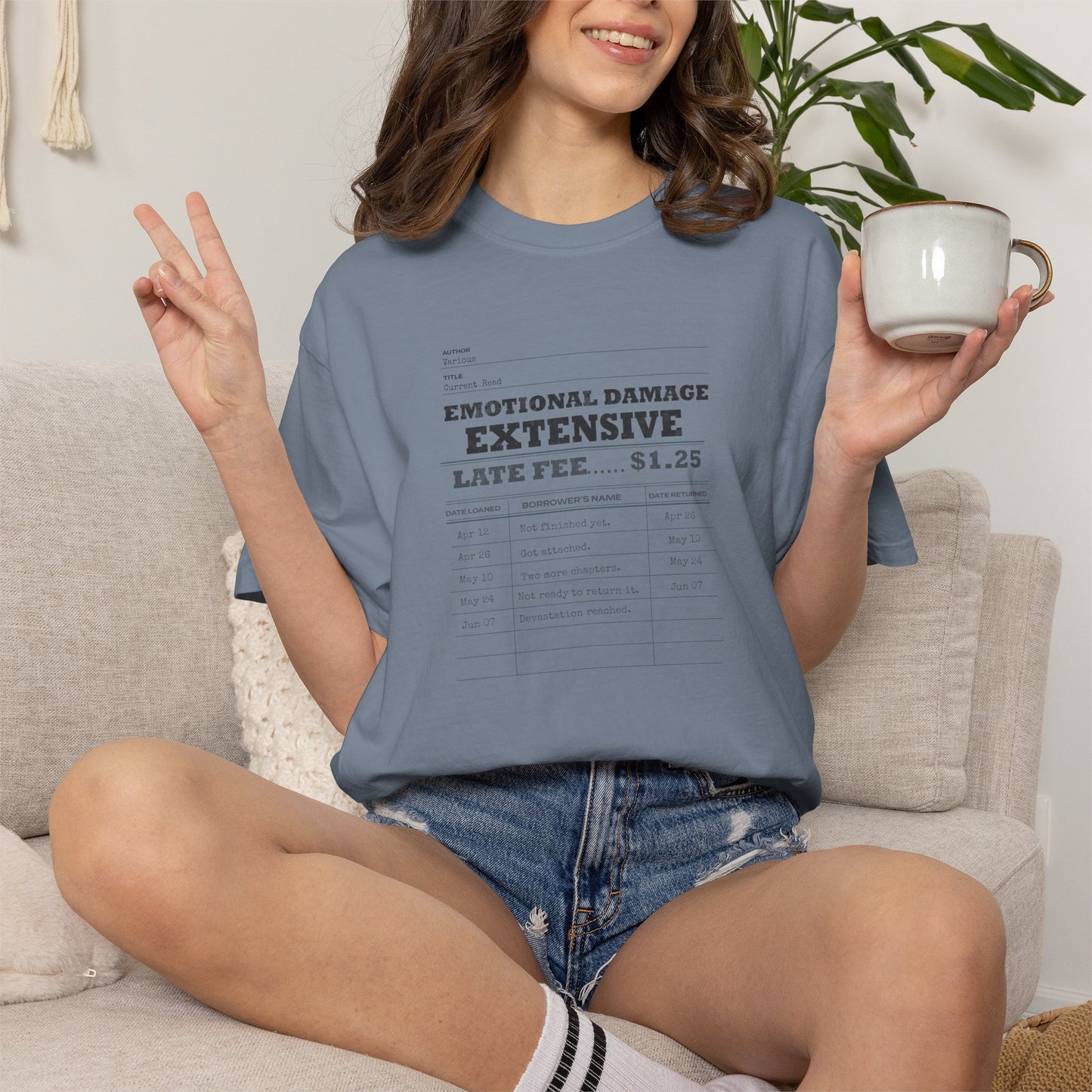 Emotional Damage Extensive Shirt | Vintage Library Card Reader Tee