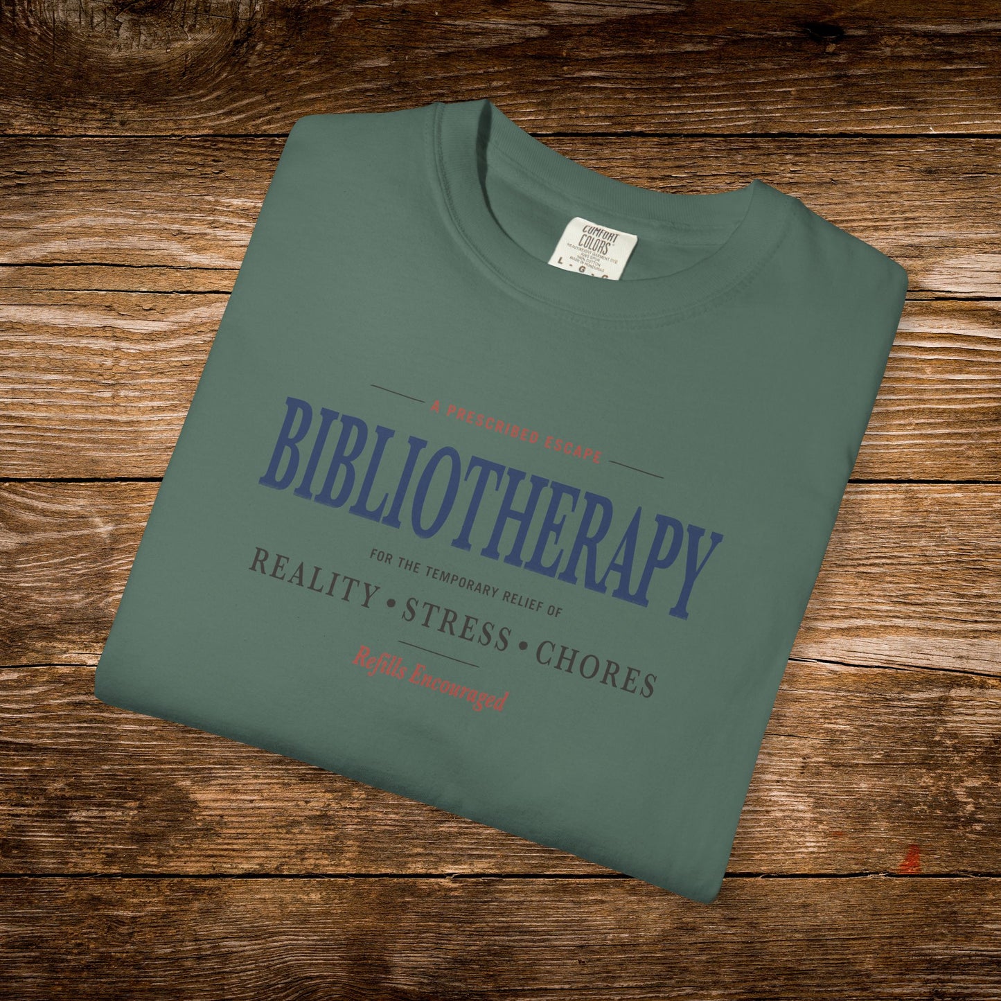 Bibliotherapy Shirt | Vintage Reader Tee