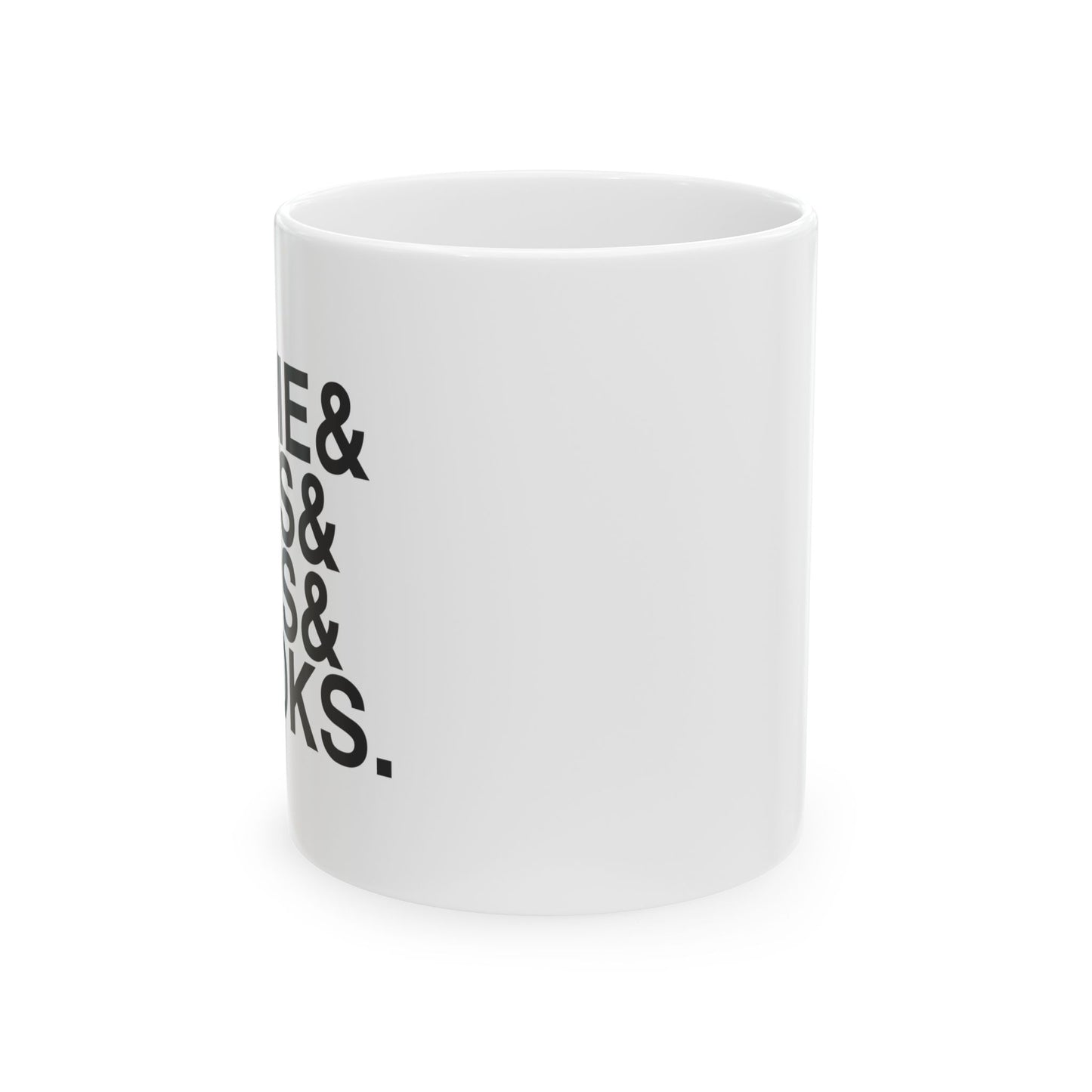 Home Cats Laps Books Mug | Cat Lover Coffee Cup