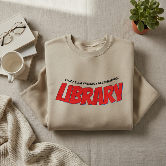 Enjoy Your Friendly Neighborhood Library Sweatshirt