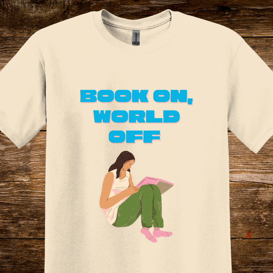 Book On, World Off T-Shirt